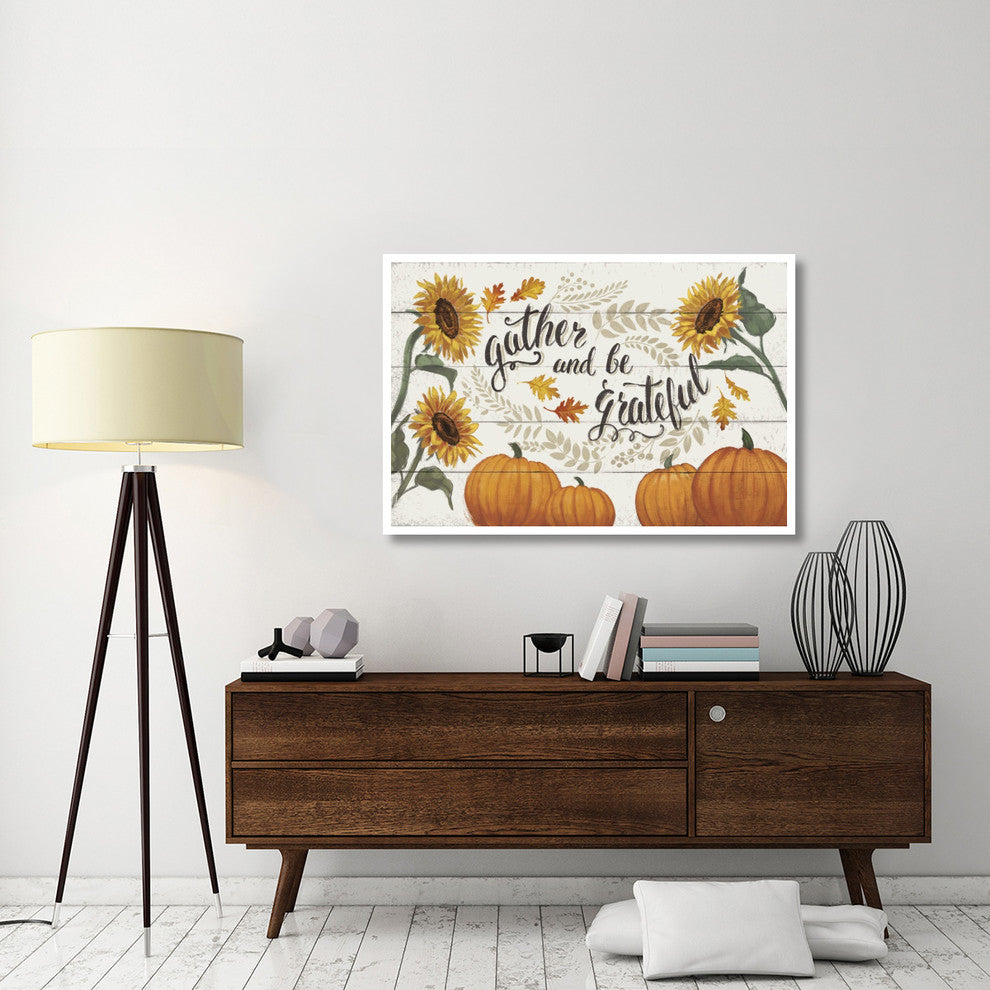 "Harvest Delight V on White" Digital Paper Print by Janelle Penner, 50"x34"