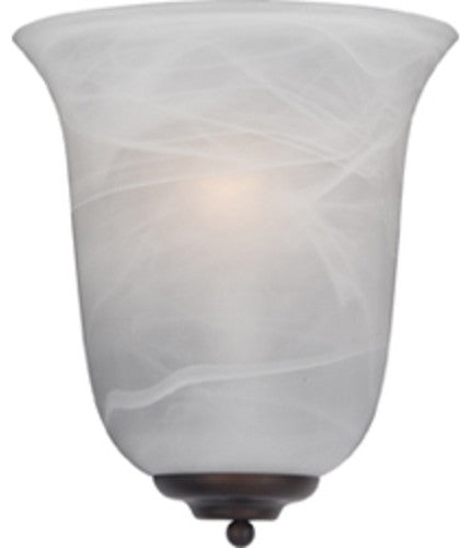 Maxim 20581 1 Light 11" Tall Wall Sconce - Oil Rubbed Bronze / Marble