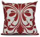 Red British Colonial, Geometric Print Pillow, 18"x18"
