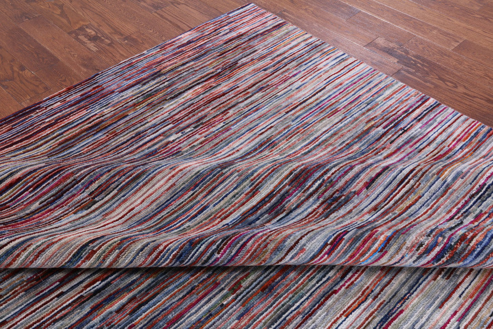 8' 10" X 11' 11" Persian Gabbeh Hand Knotted Wool Rug Q8605