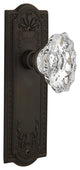 Meadows Plate Passage Chateau Knob, Oil-Rubbed Bronze
