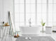 Owen 65" Soaking Roll Top Bathtub, Glossy White