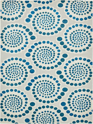 Contemporary Veranda 9'x12' Rectangle Swirl Area Rug
