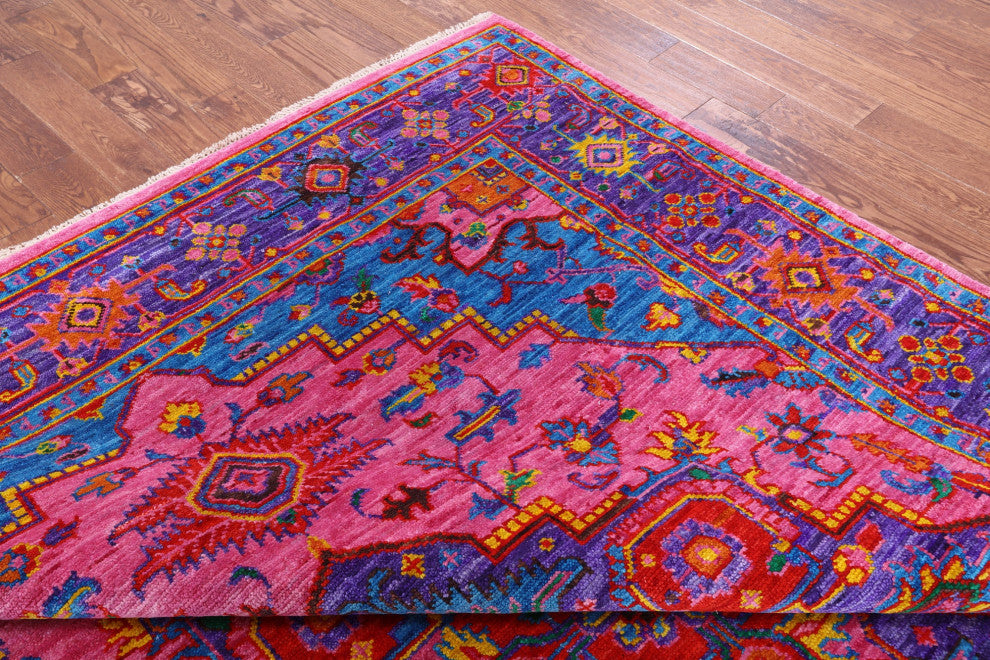 Heriz Serapi Hand-Knotted Wool Rug 8' 1" X 10' 7" - Q13704