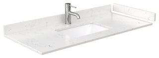 Maroni 48" Light Straw Single Vanity, LV Carrara Cultured Marble Top