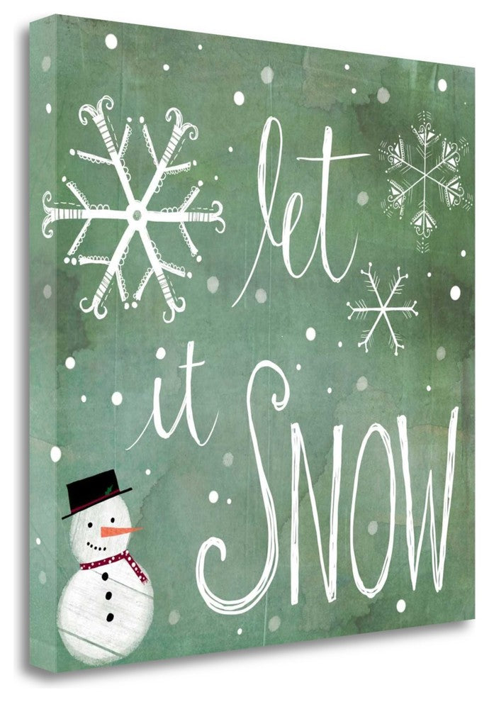 "Let It Snow" By Katie Doucette, Giclee Print on Gallery Wrap Canvas