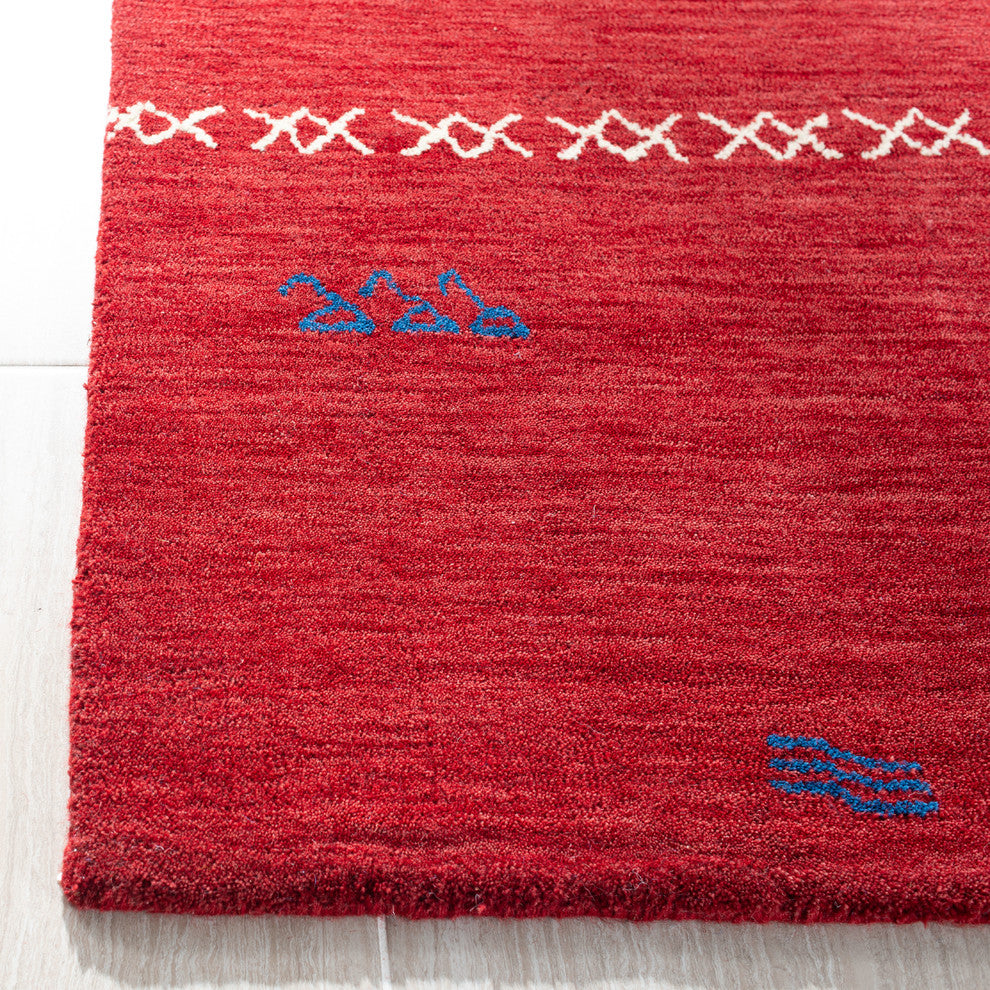 Safavieh Himalaya Collection HIM596 Rug, Red, 8'' X 10''