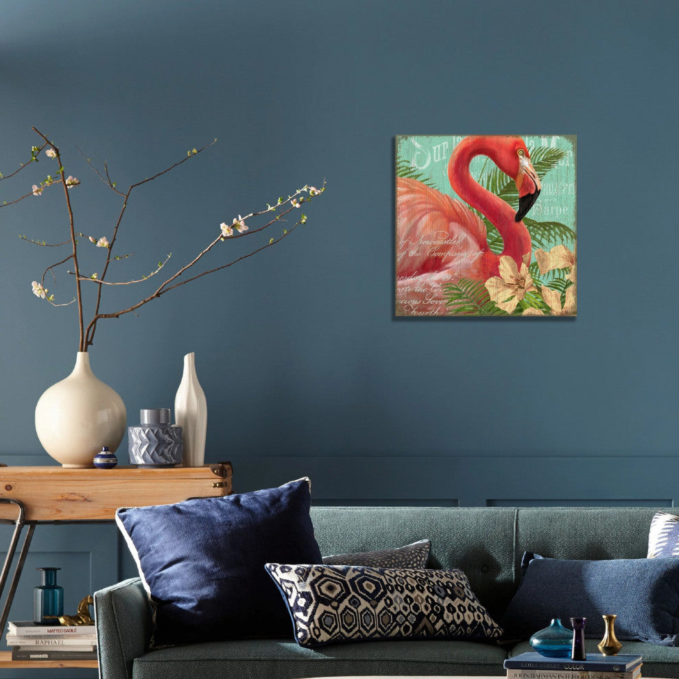 Fun Tropical Flamingo Wall Decor