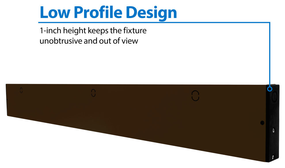 NUC-5 Series Selectable LED Under Cabinet Light, Oil Rubbed Bronze, 30