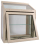 Garden Window Tan, 42"x36", Oak Seat Board, Low-E Insulated Glass
