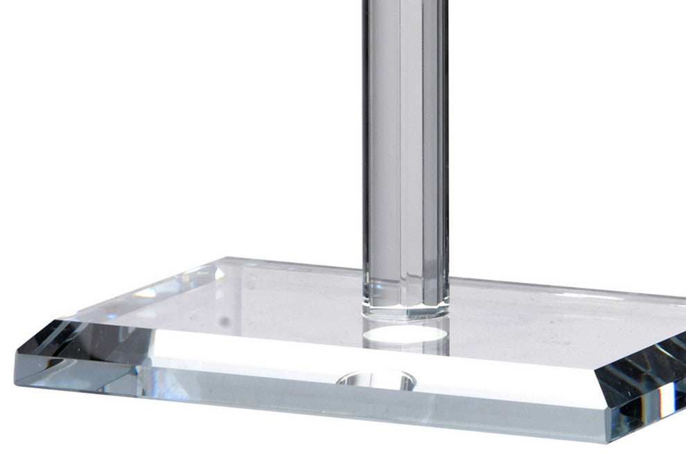 Benzara BM284956 11" Necklace and Jewelry Stand, SImple Design, Crystal Clear