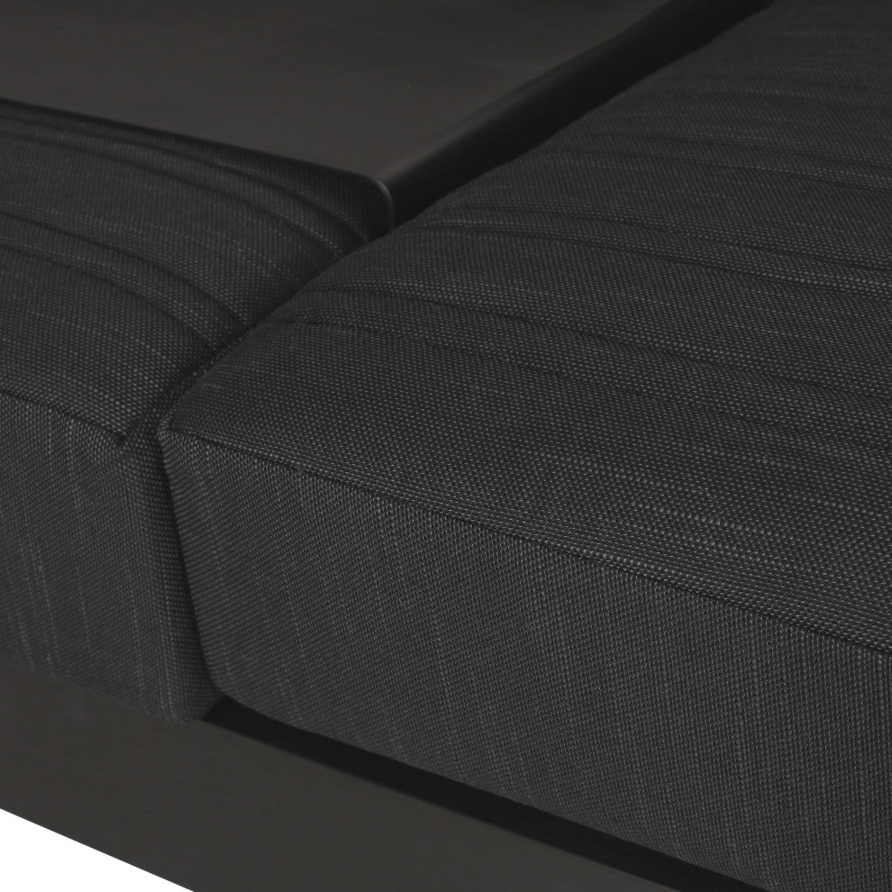 Neffs Outdoor Aluminum 3 Seater Sofa with Water Resistant Cushions