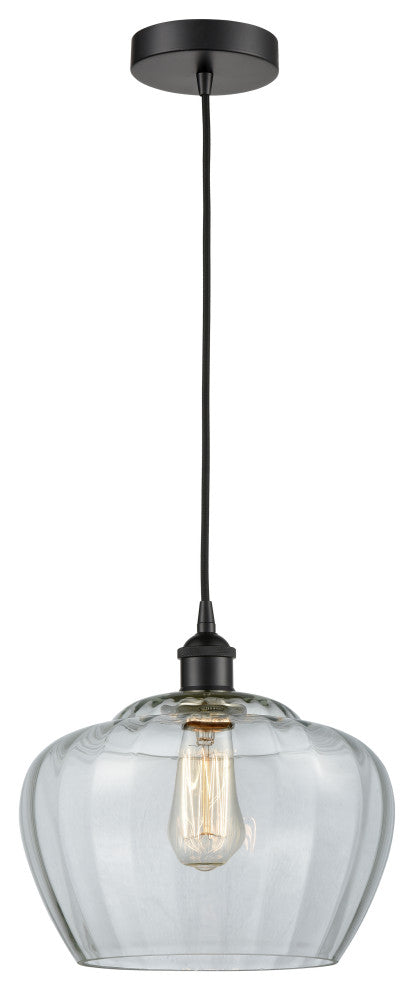 Innovations 616-1P-BK-G92-L Fenton 1 Light 11" Mini Pendant, Matte Black