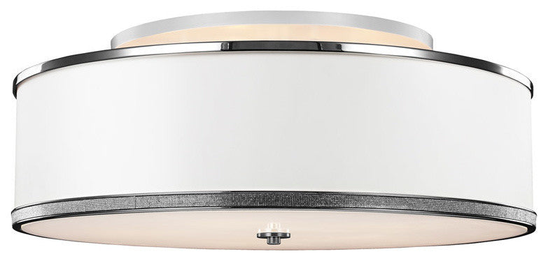 Feiss SF327PN Five Light SemiFlush Mount Feiss Pave Polished Nickel