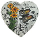 8" Cement Bless This Garden Heart Shaped Stepping Stone