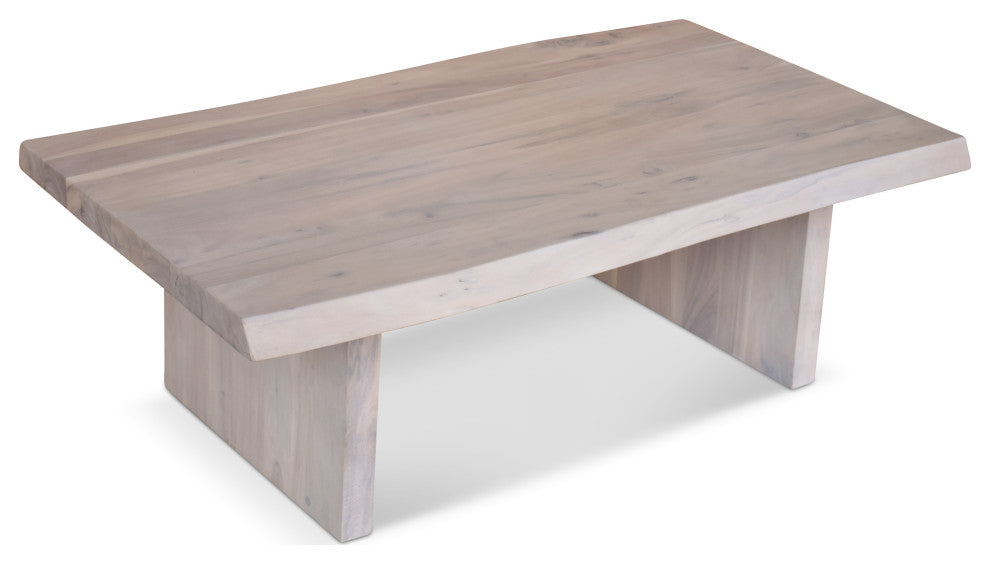 Brooks 48" Coffee Table, White Wash