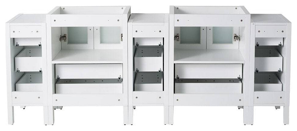 Fresca FCB62-72WH Torino 72" White Modern Bathroom Cabinets