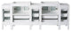 Fresca FCB62-72WH Torino 72" White Modern Bathroom Cabinets