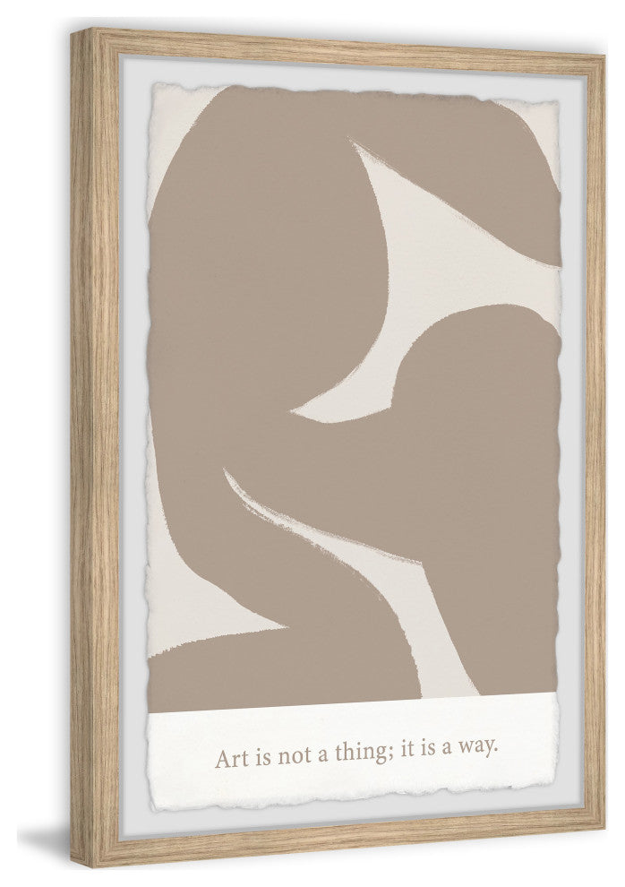 "Art Is Not a Thing" Framed Painting Print, 8x12