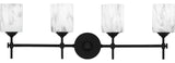 Aria 4-Light Bath, Matte Black