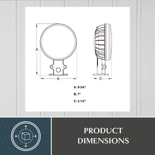 Gray Aluminum LED Outdoor Security Flood Light, Dusk to Dawn, 5000 Lumens