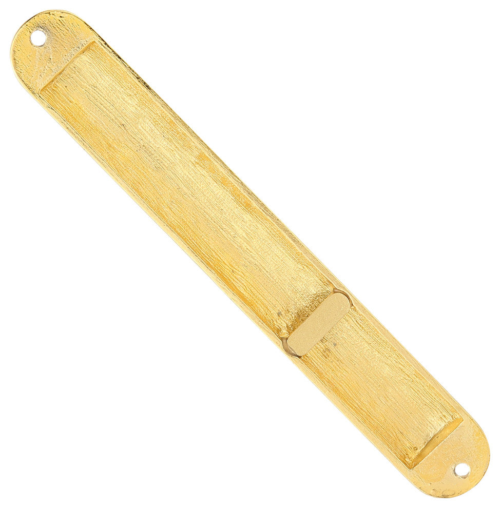 Matashi Gold Hand Painted Multicolor Enamel Mezuzah w Hebrew Shin for Home Door