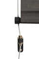 Outdoor Valanced Remote Control Operated Sunshade, Pearl Fabric, Obsidian, 72x96