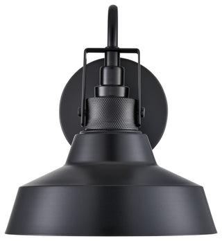 1 Light 8 in. Powder Coated Black Outdoor