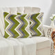 Chevron Faux Fur Pillow Shells, Set of 2, Taupe Green, 20"x20"