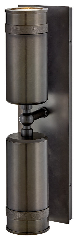 Hinkley Pratt Medium Wall Mount Lantern, Black Oxide
