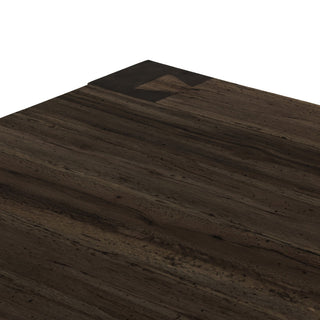 Abaso Coffee Table Ebony Rustic Wormwood Oak