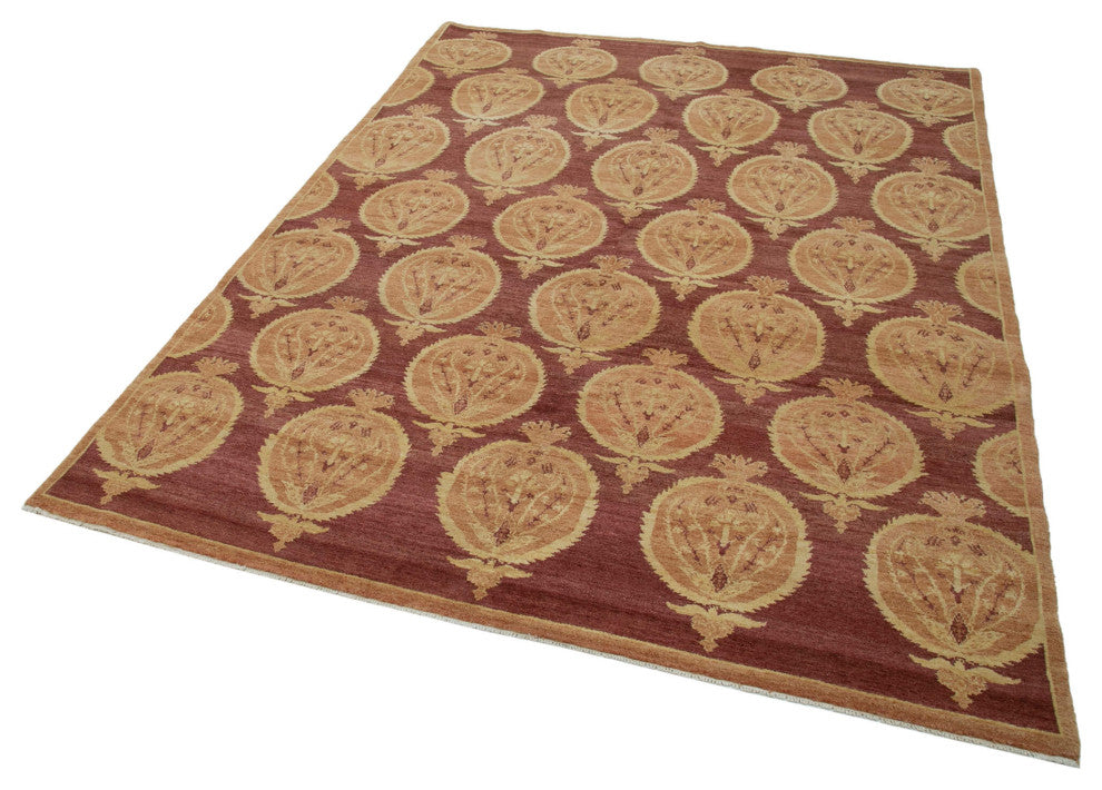 Rug N Carpet - Handwoven Oriental 5' 10" x 8' 0" Wool Oushak Area Rug