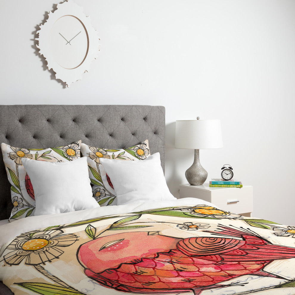 Deny Designs Cori Dantini Not A Turkey Duvet Cover - Lightweight