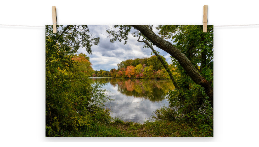 Lost in Autumn Color Landscape Photo, Rural Unframed Wall Art Print, 12" X 18"