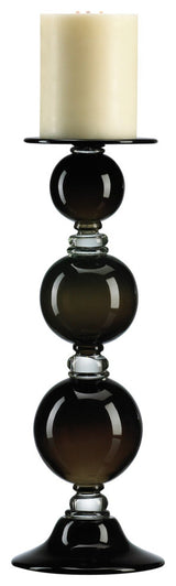 Blk Globe Candleholder-MD by Cyan
