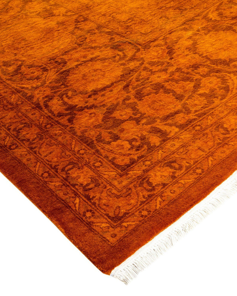 Fine Vibrance, One-of-a-Kind Hand-Knotted Area Rug Gold, 9'3"x12'3"