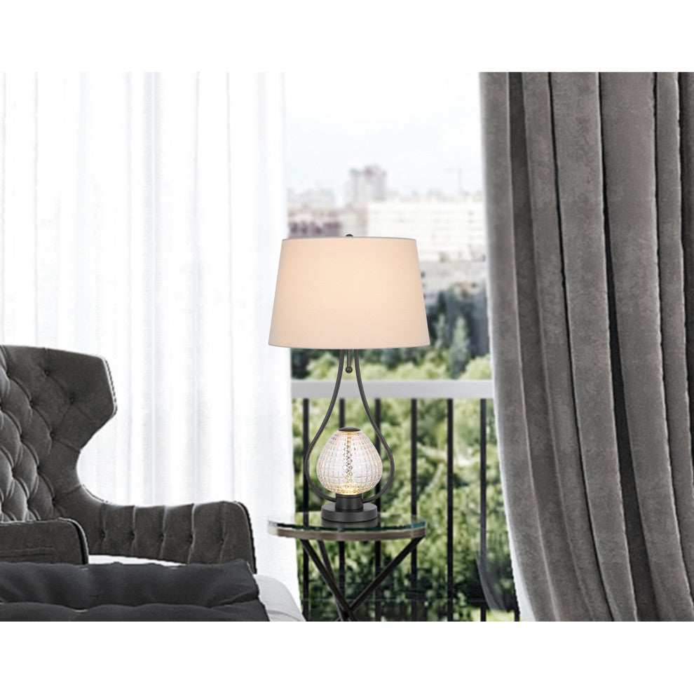 Forssa 30" Height Charcoal Black Metal Table Lamp