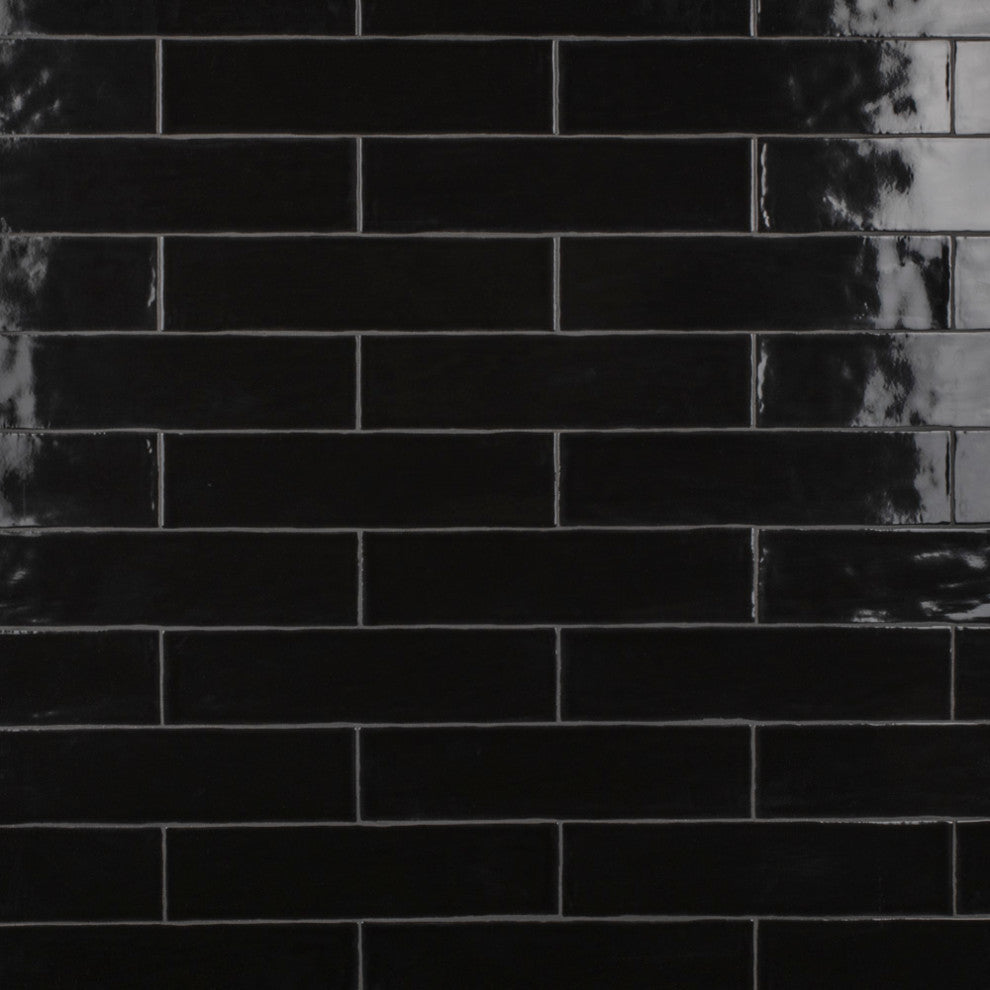 Chester Ceramic Wall Tile, Nero