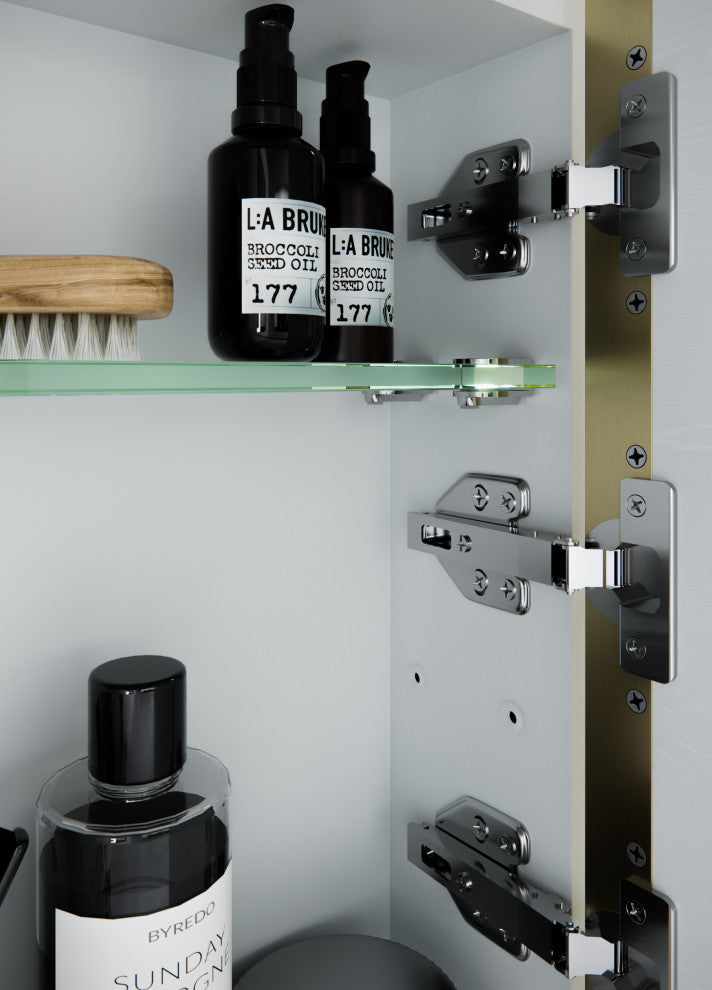 Medicine Cabinets, Satin Brass