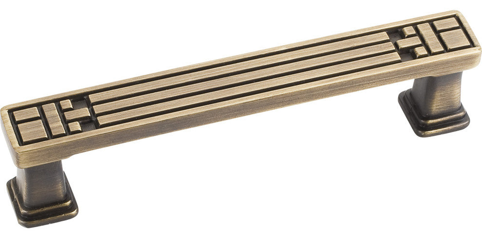 Jeffrey Alexander 155-96ABSB Rochester Cabinet Pull, Antique Brushed Satin Brass
