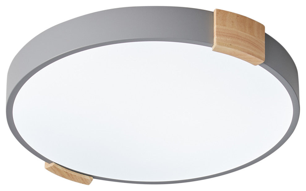 1-Light Round LED Flush Mount Light Modern Minimalist Ceiling Light