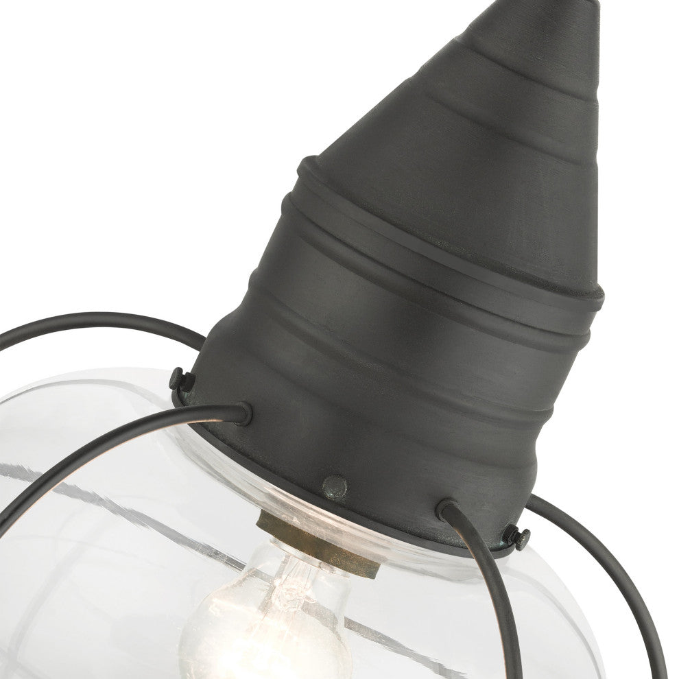 Charcoal Nautical, Farmhouse, Bohemian, Colonial, Outdoor Pendant Lantern