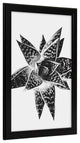 Kieva Solid Wood Picture Frame Set, Black 4x6, Black, 11x17