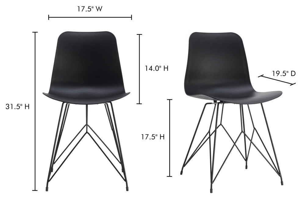 Contemporary Esterno Outdoor Chair Black - M2 - Black