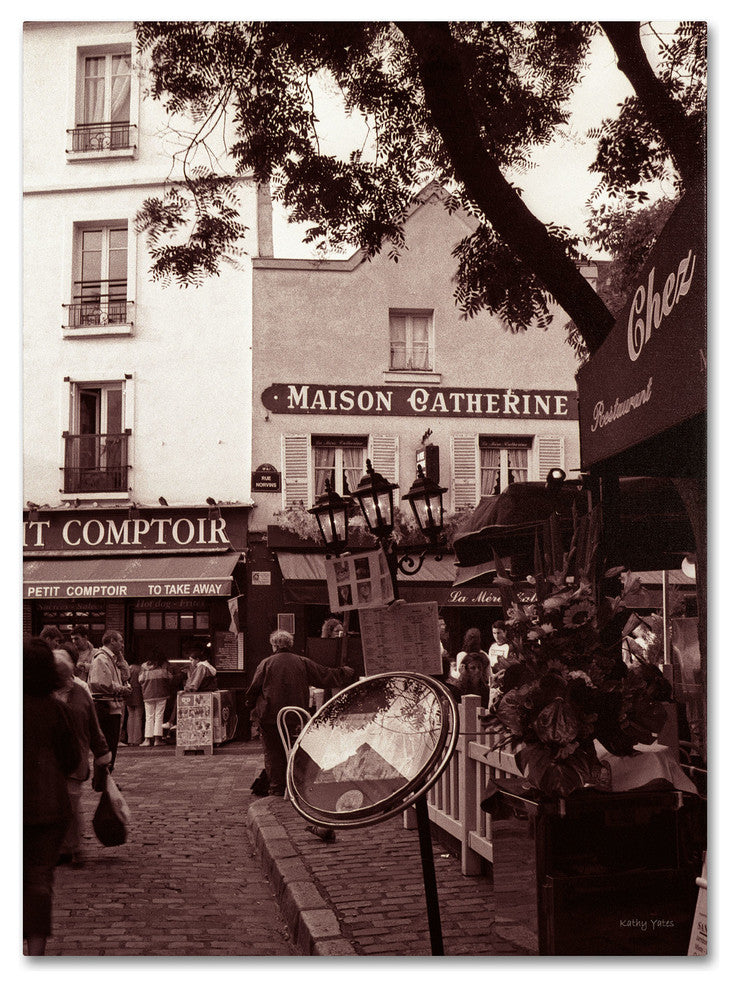 'Maison Catherine, Montmartre' Canvas Art by Kathy Yates