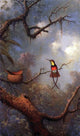 Martin Johnson Heade Crimson Topaz Hummingbirds Nesting Wrapped Canvas