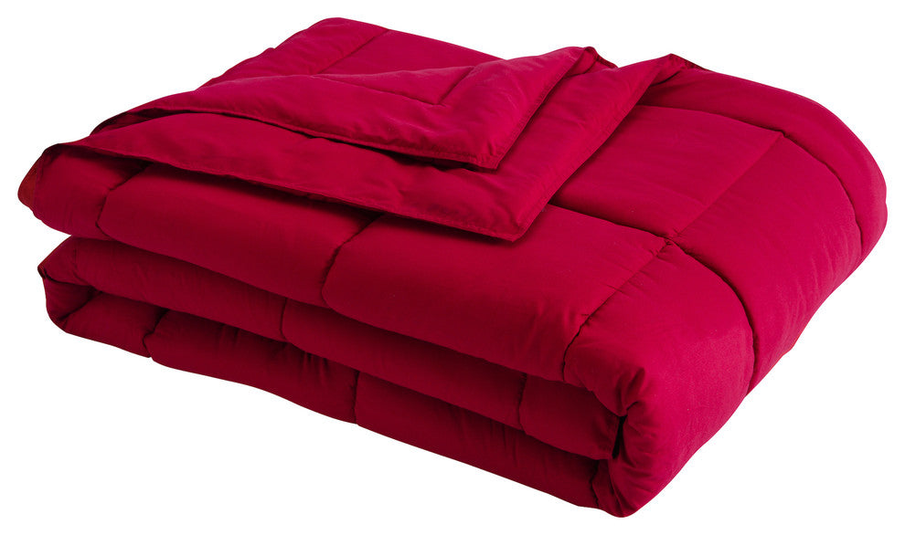 Stayclean Down Alternative Water/Stain Resistant Blanket, Red, Twin