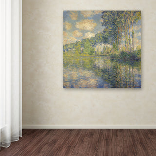 Monet 'Poplars On The Epte' Canvas Art, 14 x 14