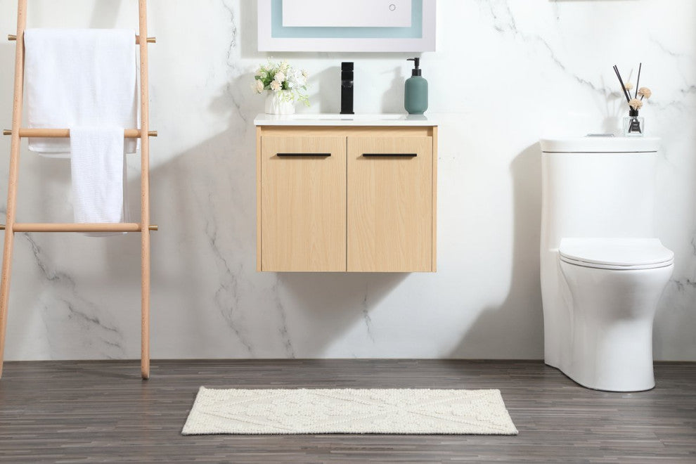 Elegant Decor Penn Bathroom Vanity Maple