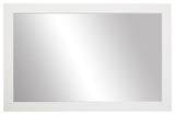 Briscoe White Framed Wall Mirror, 28" X 60"